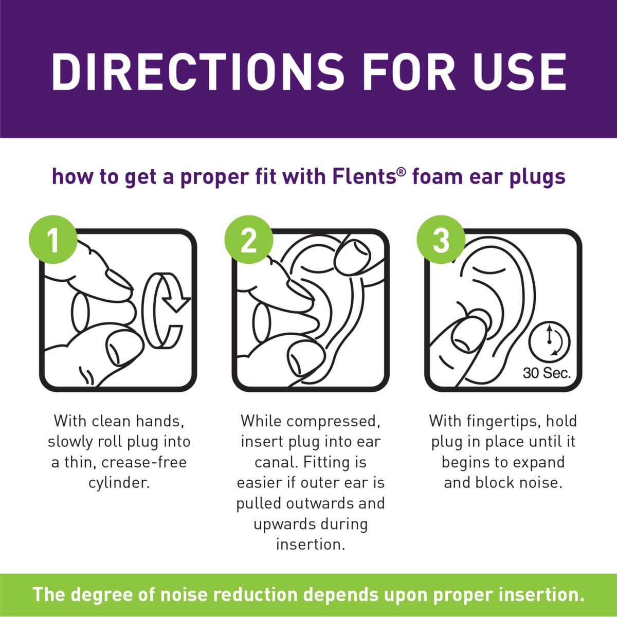 Flents® PROTECHS™ Quiet Contour® Ear Plugs