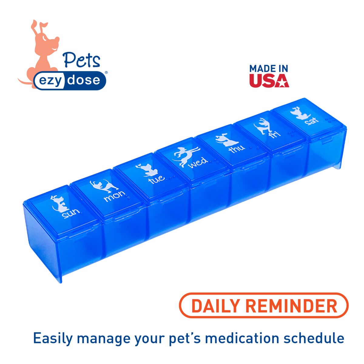 Ezy Dose® Pet Weekly Dog Pill Organizer (XL)