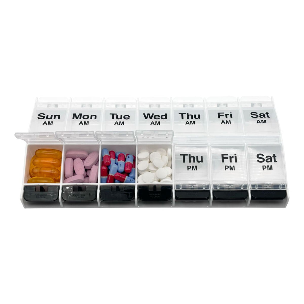 Ezy Dose® Push Button Weekly AM/PM Pill Organizer (XL)