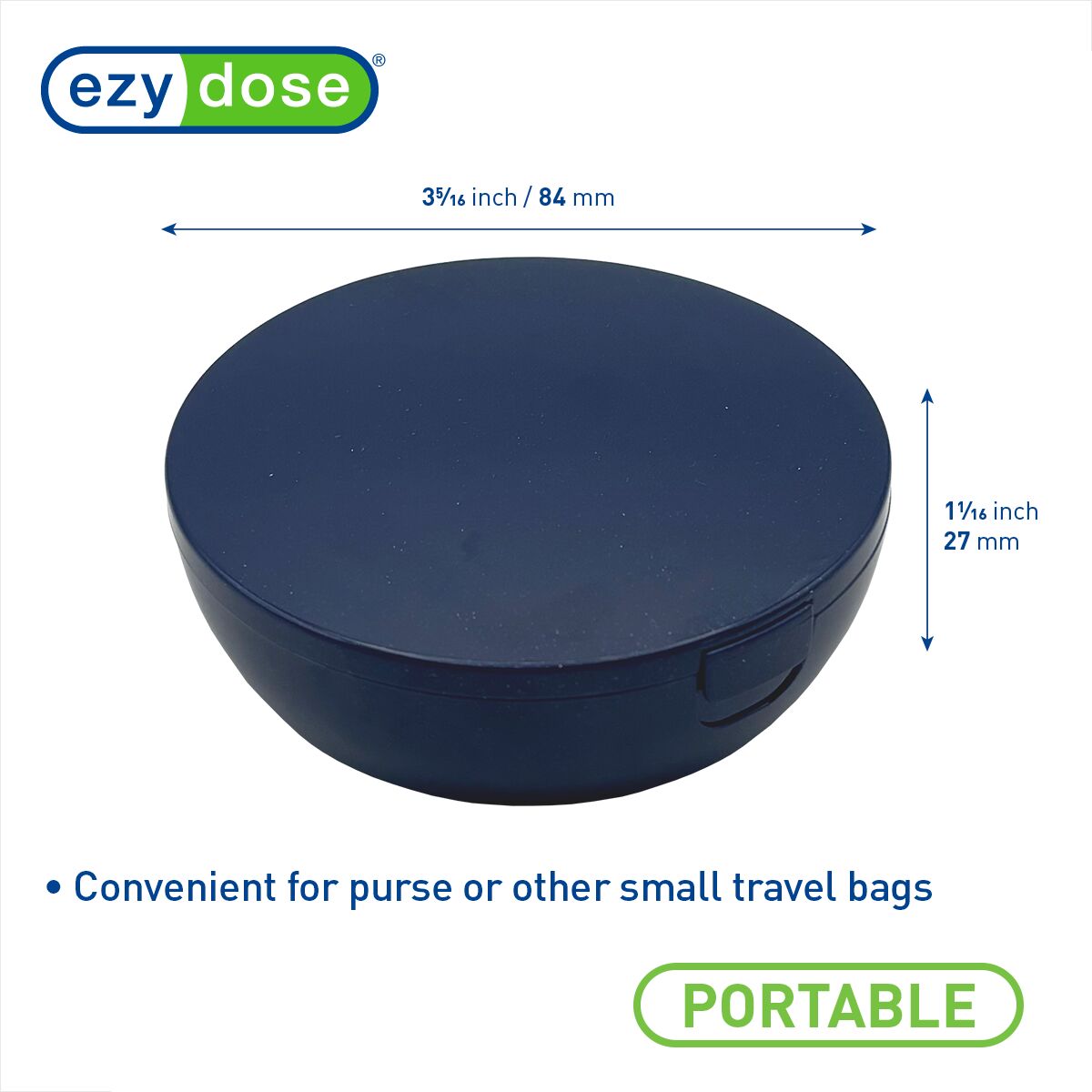 Ezy Dose® Travel Pill Organizer with Mirror