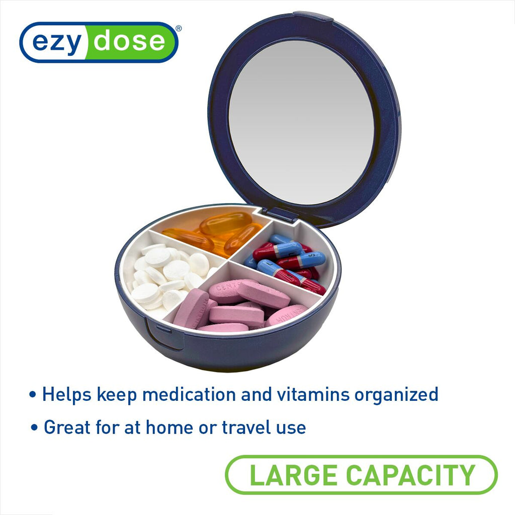 Ezy Dose® Travel Pill Organizer with Mirror