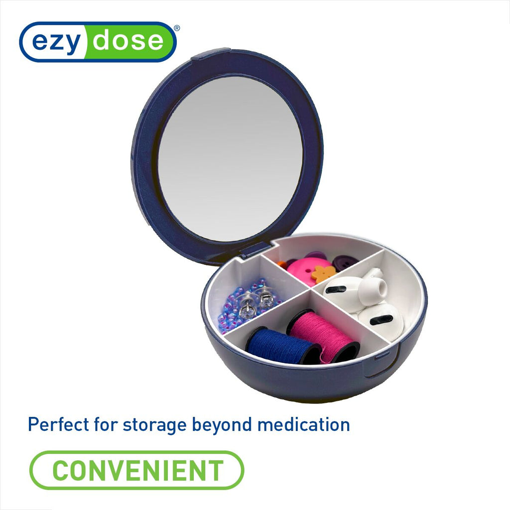 Ezy Dose® Travel Pill Organizer with Mirror