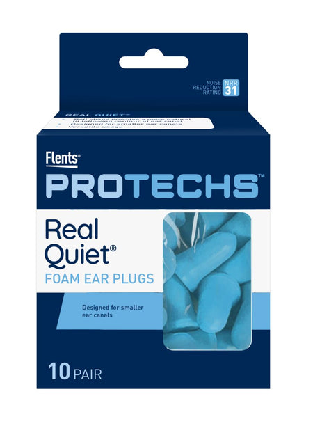 10 Pair Real Quiet Foam Ear Plugs | Flents Protechs at Apothecary Brands