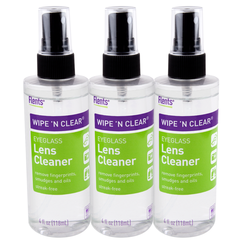 Flents® Wipe 'n Clear® Spray Lens Cleaner, 4 fl oz (3 Pack)