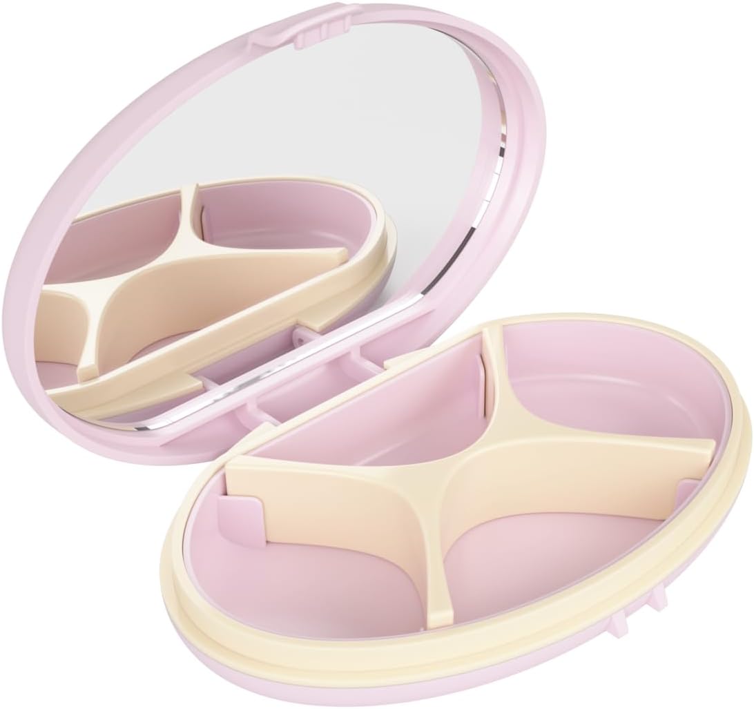 Equadose® Mirrored Oval Pocket Pill Case