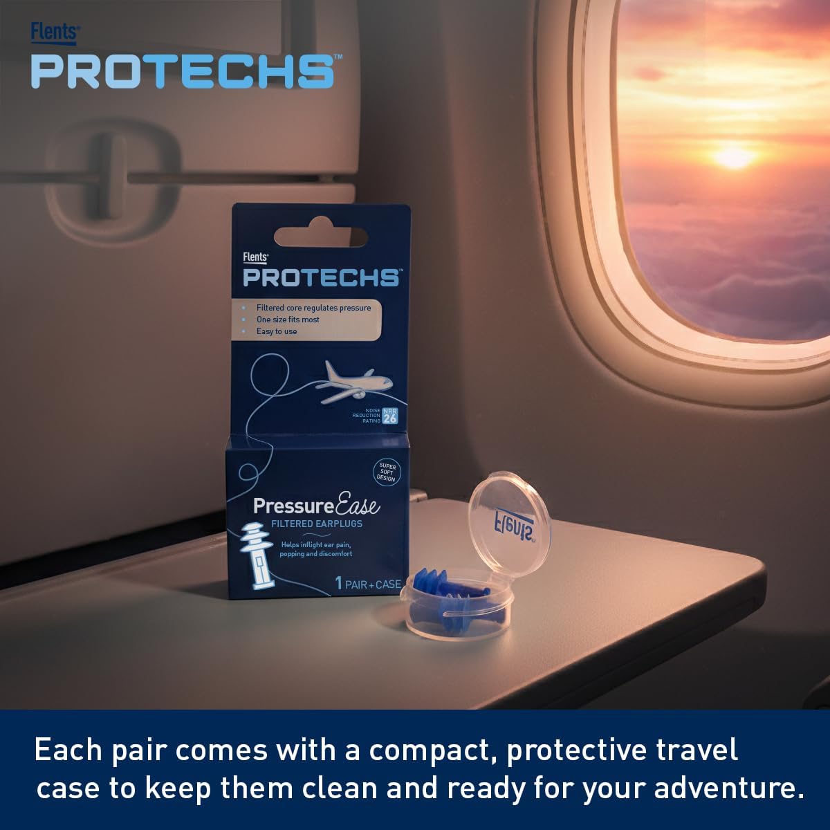 Flents® PressureEase Earplugs Designed for Flying