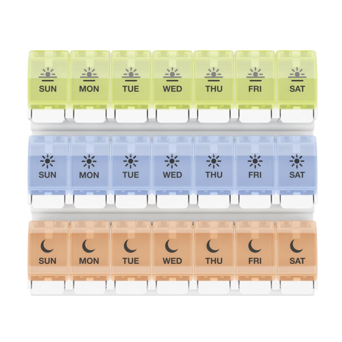 Ezy Dose® Push Button Weekly 3x/Day Pill Organizer