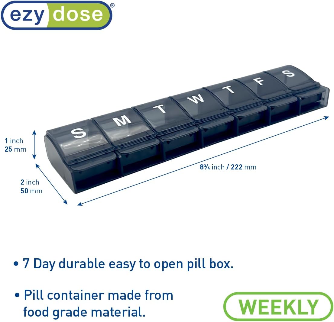 Ezy Dose® Push Button Weekly Pill Organizer