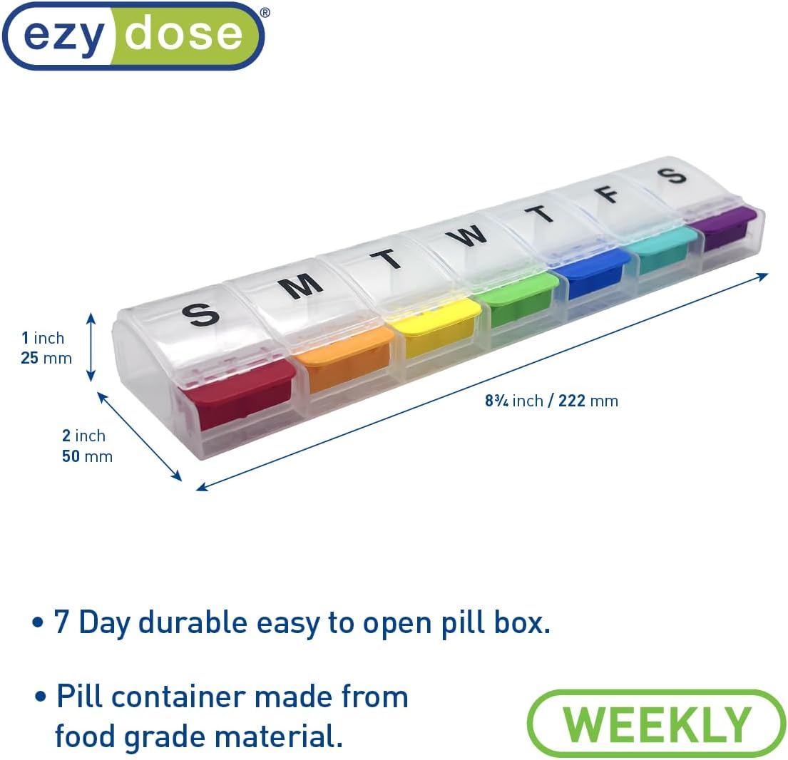 Ezy Dose® Push Button Weekly Pill Organizer