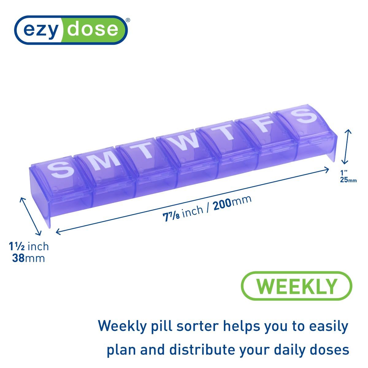 Ezy Dose® Contoured Weekly Pill Organizer (XL)