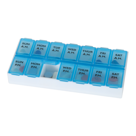 Weekly AM/PM Pill Planner