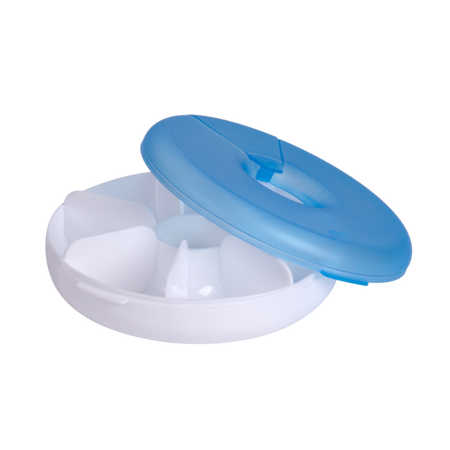 Easy Fill Weekly Carousel Pill Organizer open