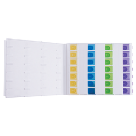 Easy Fill Weekly Medtime Organizer (XL) open
