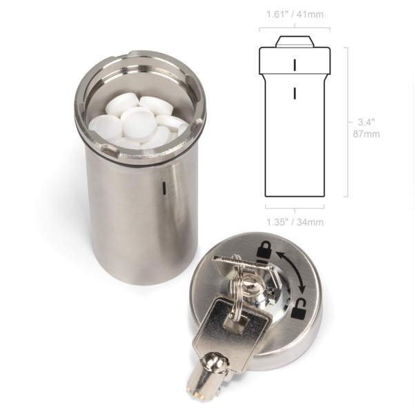 Stainless Steel Locking Container dimensions