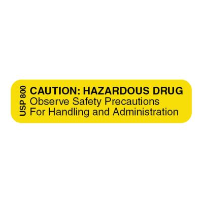 Apothecary Products "USP 800 Caution: Hazardous Drugs" Warning Labels (Pack of 1000)