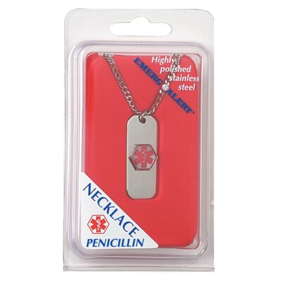 Apothecary Products Penicillin Alergy Medical Alert Necklace
