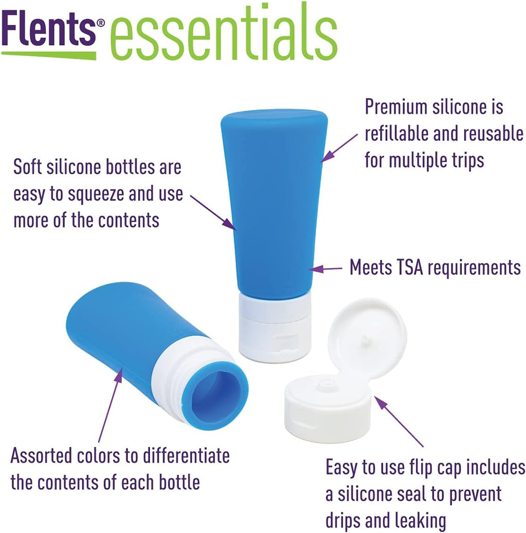 Flents®  3 fl oz Silicone Travel Bottles (12 Pack)