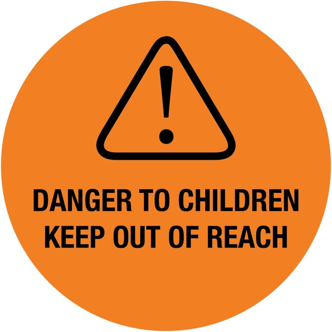 Apothecary Products "Danger To Children Keep Out of Reach" Labels (Pack of 1000)