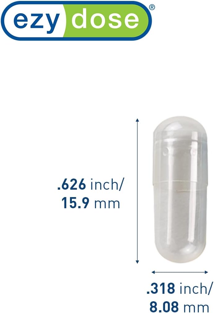 Ezy Dose® Clear Gelatin Size 2 Capsules (500 Count)