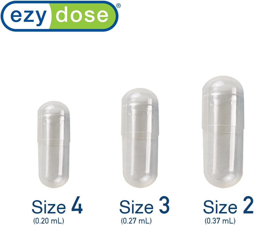 Ezy Dose® Clear Gelatin Size 2 Capsules (500 Count)