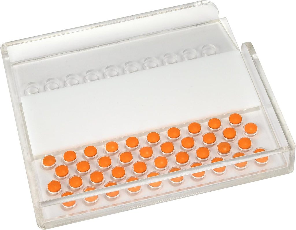 Apothecary Products Shake & Roll Pill, Medicine, Vitamin Holder & Organizer, Storage & Container for Weekly or Monthly Use (6 Plates), Made in the USA