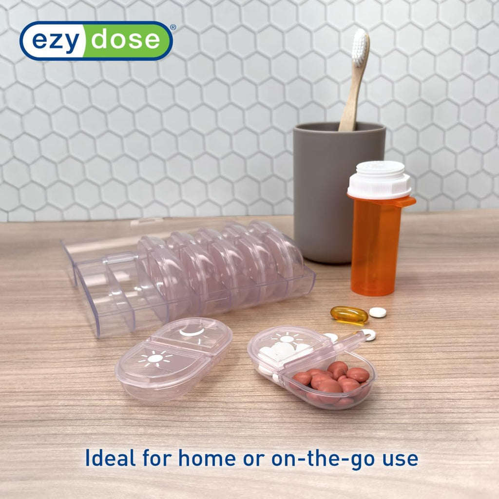 Ezy Dose® Weekly AM/PM Pill Organizer with Case (Pink)