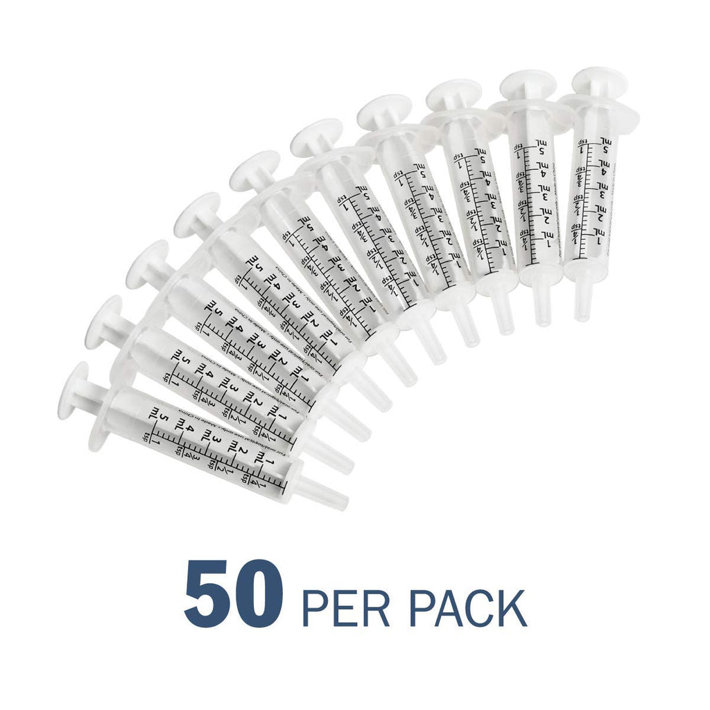 Ezy Dose® 5 mL/1 TSP Oral Syringe & Dispenser (pack of 50)